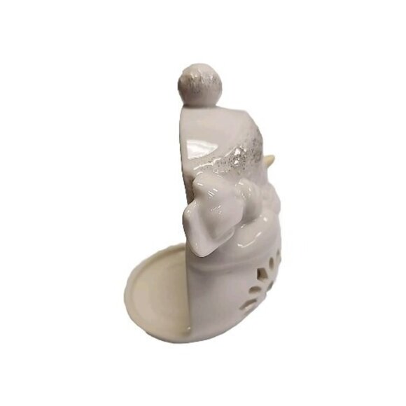 LENOX 4" Bright Christmas Snowman Votive Light Candle Holder HG8 - Picture 4 of 8